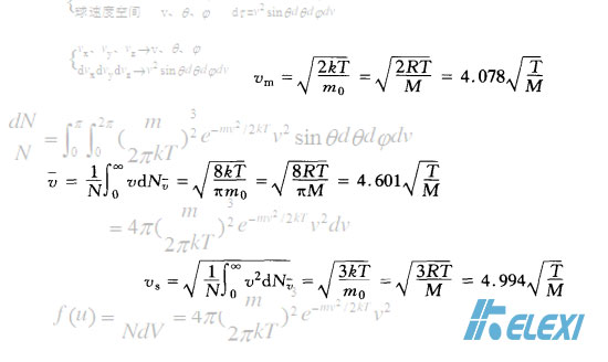 气体分子热运动中的速度